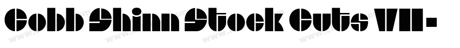 Cobb Shinn Stock Cuts VII字体转换